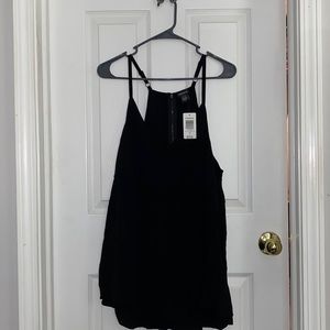 Torrid black babydoll blouse.